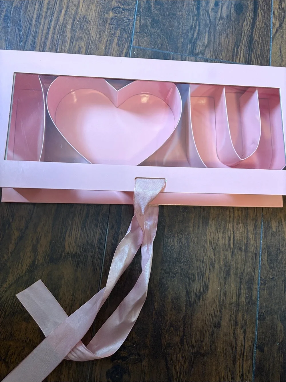 Party City Pink Heart & Letter Snack Tray Set